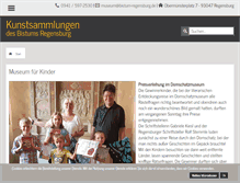 Tablet Screenshot of domschatz-regensburg.de